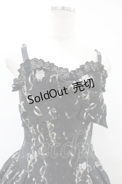 画像4: ALICE and the PIRATES / Masquerade Theater柄ジャンパースカート Free ブラック H-25-08-08-1011-PA-OP-NS-ZH