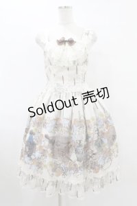 ALICE and the PIRATES / Victorian tear bottle柄ジャンパースカートI Free 生成り H-25-08-08-1014-PA-OP-NS-ZH