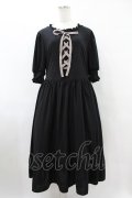 m petit by misako / AMレースアップワンピース 3L ブラック H-25-08-08-1018-LO-OP-NS-ZH