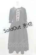 m petit by misako / AMレースアップワンピース 3L ブラック H-25-08-08-1018-LO-OP-NS-ZH