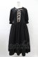 画像1: m petit by misako / AMレースアップワンピース 3L ブラック H-25-08-08-1018-LO-OP-NS-ZH (1)
