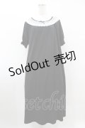 m petit by misako / レース襟カットワンピース L ブラック H-25-08-08-1019-LO-OP-NS-ZH