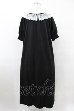画像2: m petit by misako / レース襟カットワンピース L ブラック H-25-08-08-1019-LO-OP-NS-ZH