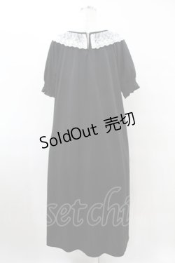 画像2: m petit by misako / レース襟カットワンピース L ブラック H-25-08-08-1019-LO-OP-NS-ZH