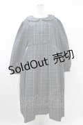 FLC / MINA*タータンチェックワンピース 3L グリーン H-25-08-08-1021-0-OP-NS-ZH