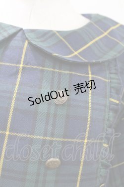 画像3: FLC / MINA*タータンチェックワンピース 3L グリーン H-25-08-08-1021-0-OP-NS-ZH