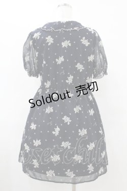 画像2: Fi.n.t / ロゴプリントシフォンワンピース Free NAVY H-25-08-08-1022-CA-OP-NS-ZH