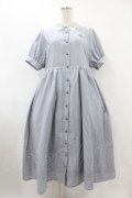 m petit by misako / ストライプワンピース L ブルー H-25-08-08-1025-LO-OP-NS-ZH