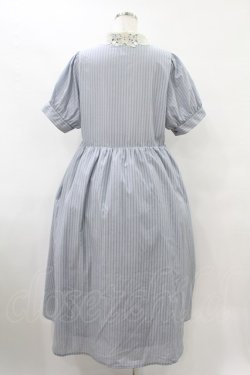 画像2: m petit by misako / ストライプワンピース L ブルー H-25-08-08-1025-LO-OP-NS-ZH