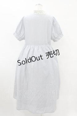 画像2: m petit by misako / ストライプワンピース L ブルー H-25-08-08-1025-LO-OP-NS-ZH