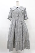 m petit by misako / AM*ギンガムCHKワンピース 3L グレー H-25-08-08-1026-LO-OP-NS-ZH
