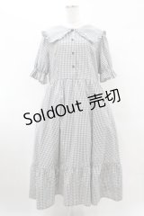 m petit by misako / AM*ギンガムCHKワンピース 3L グレー H-25-08-08-1026-LO-OP-NS-ZH