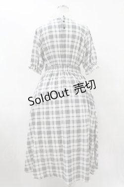 画像2: m petit by misako / チェックキリカエワンピース L オフ/ブラック H-25-08-08-1027-LO-OP-NS-ZH