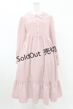 画像1: FLC / 星名桜子/ギンガムチェックワンピース LL レッド H-25-08-08-1028-0-OP-NS-ZH