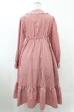 画像2: FLC / 星名桜子/ギンガムチェックワンピース LL レッド H-25-08-08-1028-0-OP-NS-ZH