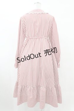 画像2: FLC / 星名桜子/ギンガムチェックワンピース LL レッド H-25-08-08-1028-0-OP-NS-ZH