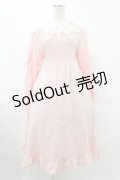 Cherirulu Chocola / 襟レースフリルワンピース L ピンク H-25-08-08-1029-0-OP-NS-ZH