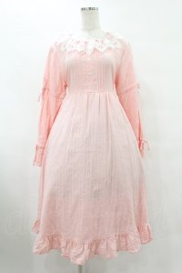 Cherirulu Chocola / 襟レースフリルワンピース L ピンク H-25-08-08-1029-0-OP-NS-ZH