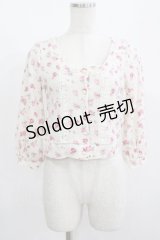 LIZ LISA / 花柄ニットカーディガン Free オフ H-25-08-08-054-LO-TO-NS-ZH