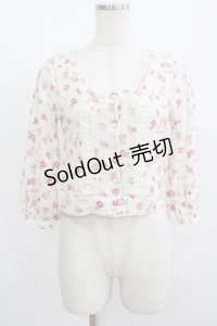 LIZ LISA / 花柄ニットカーディガン Free オフ H-25-08-08-054-LO-TO-NS-ZH