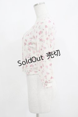 画像2: LIZ LISA / 花柄ニットカーディガン Free オフ H-25-08-08-054-LO-TO-NS-ZH