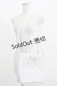 m petit by misako / AMマエリボン2WAYバッグ  サックス H-25-08-08-061-LO-BG-NS-ZH