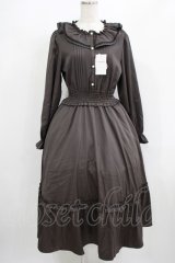 m petit by misako / AOK*フリルカラータックワンピース L グレー H-25-08-08-006-LO-OP-NS-ZH