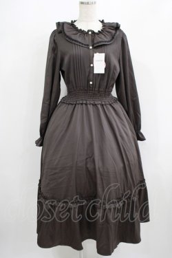 画像1: m petit by misako / AOK*フリルカラータックワンピース L グレー H-25-08-08-006-LO-OP-NS-ZH