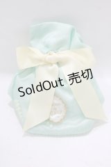 Maison de FLEUR / オーガンジーパール巾着ポーチ  ミント H-25-08-08-068-LO-ZA-NS-ZH