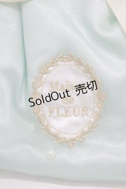 画像2: Maison de FLEUR / オーガンジーパール巾着ポーチ  ミント H-25-08-08-068-LO-ZA-NS-ZH