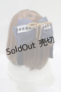 Amavel / お月見うさぎの和風スリーピンリボン  ネイビー H-25-08-08-076-CA-AC-NS-ZH