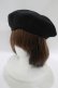 画像1: m petit by misako / NINA's AMカメオベレー  ブラック H-25-08-08-079-LO-AC-NS-ZH (1)