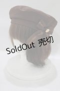 Amavel / ロゴリボンブローチ付ベレー帽  ブラウン H-25-08-08-081-CA-AC-NS-ZH