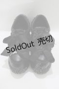 Honey Cinnamon / ダブルリボン厚底スニーカー S（23〜23.5cm ） ブラック H-25-08-08-082-LO-SH-NS-ZH