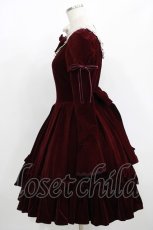 画像2: Victorian maiden / 別珍マロリーワンピース Free ボルドー H-25-08-08-012-CL-OP-NS-ZH (2)