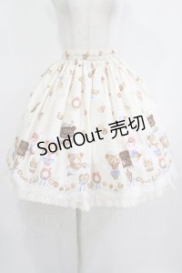 metamorphose / くまちゃんのBakery cafeスカート Free アイボリー H-25-08-08-014-ME-SK-NS-ZH