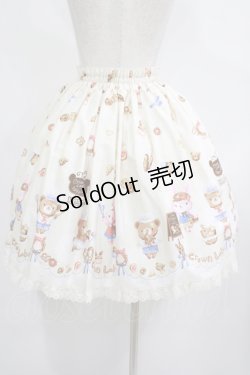 画像3: metamorphose / くまちゃんのBakery cafeスカート Free アイボリー H-25-08-08-014-ME-SK-NS-ZH