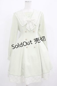 Amavel / Check Ribbonセーラーワンピース Free ミント H-25-08-08-016-CA-OP-NS-ZH