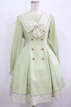 画像1: Amavel / Check Ribbonセーラーワンピース Free ミント H-25-08-08-016-CA-OP-NS-ZH