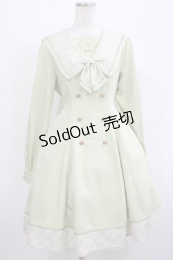 画像1: Amavel / Check Ribbonセーラーワンピース Free ミント H-25-08-08-016-CA-OP-NS-ZH