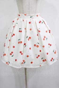 画像1: mille fille closet by LODISPOTTO / Sweet Cherryスカート M オフ H-25-08-08-017-LO-SK-NS-ZH