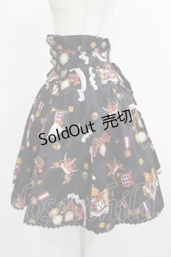 画像2: metamorphose / オールドエンブレムハイウエストスカート Free ブラック H-25-08-08-020-ME-SK-NS-ZH