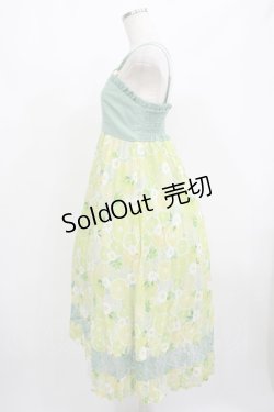 画像2: axes femme POETIQUE / レモン柄ワンピース M グリーン H-25-08-08-021-AX-OP-NS-ZH