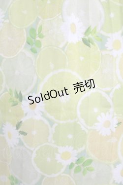 画像4: axes femme POETIQUE / レモン柄ワンピース M グリーン H-25-08-08-021-AX-OP-NS-ZH