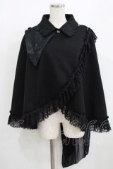 MR corset / 燕尾テールケープジャケット  ブラック H-25-08-09-028-PU-JA-KB-ZH