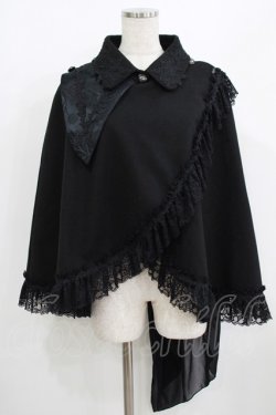 画像1: MR corset / 燕尾テールケープジャケット  ブラック H-25-08-09-028-PU-JA-KB-ZH