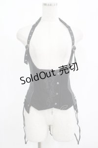 Ozz Croce / クロス刺繍ホルタービスチェ  黒 H-25-08-09-033-OO-TO-KB-ZH