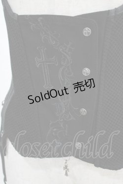 画像4: Ozz Croce / クロス刺繍ホルタービスチェ  黒 H-25-08-09-033-OO-TO-KB-ZH