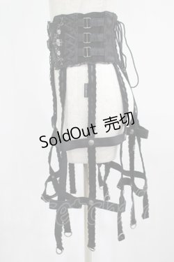 画像2: Ozz oneste / クリノリンコルセットスカート  ブラック H-25-08-09-035-OO-SK-KB-ZH