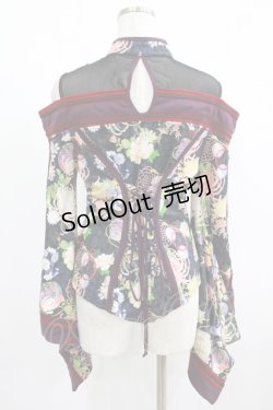 画像3: Ozz oneste / 2Way着物袖トップス  黒×紫 H-25-08-09-038-OO-TO-KB-ZH